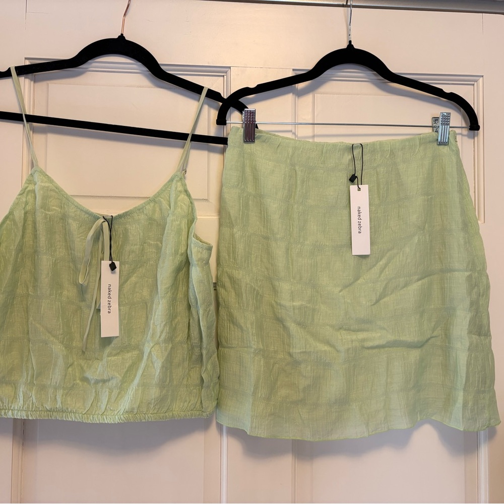 Naked Zebra Mint Green Top & Skirt